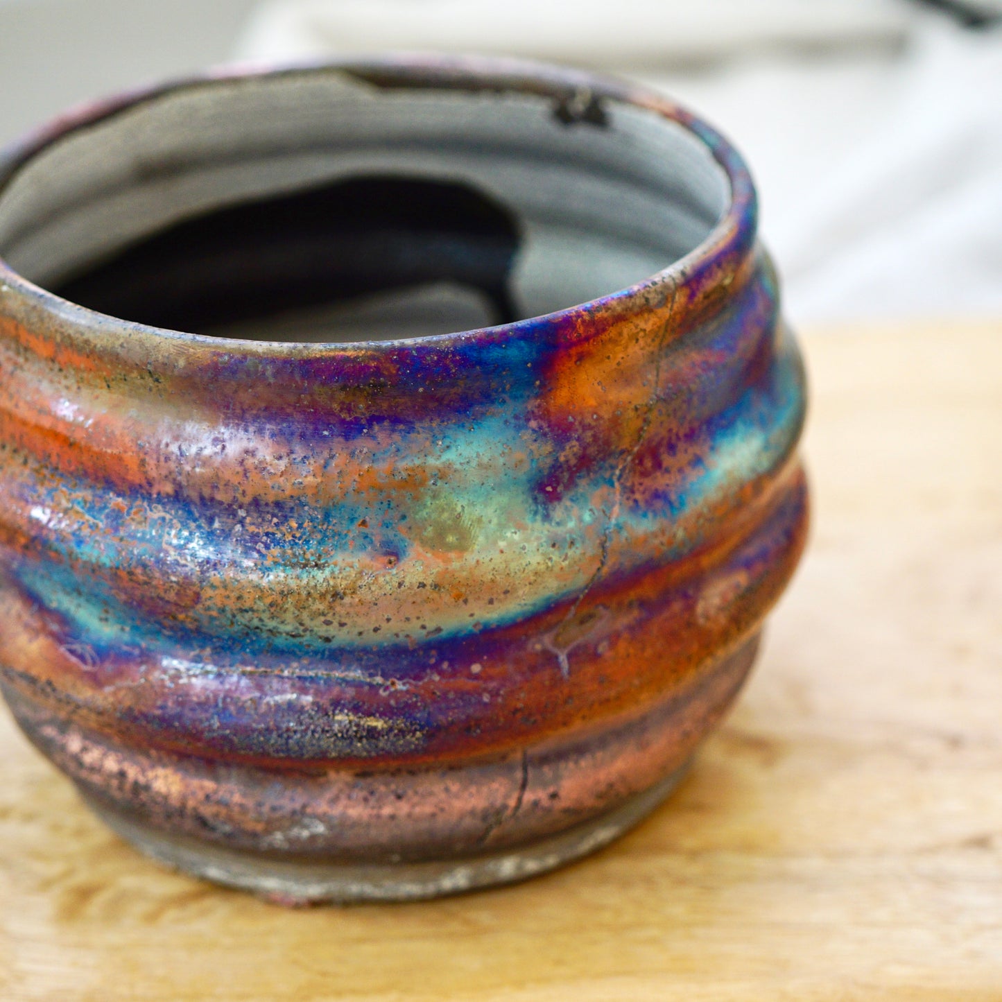 Rainbow Copper ~ L Planter