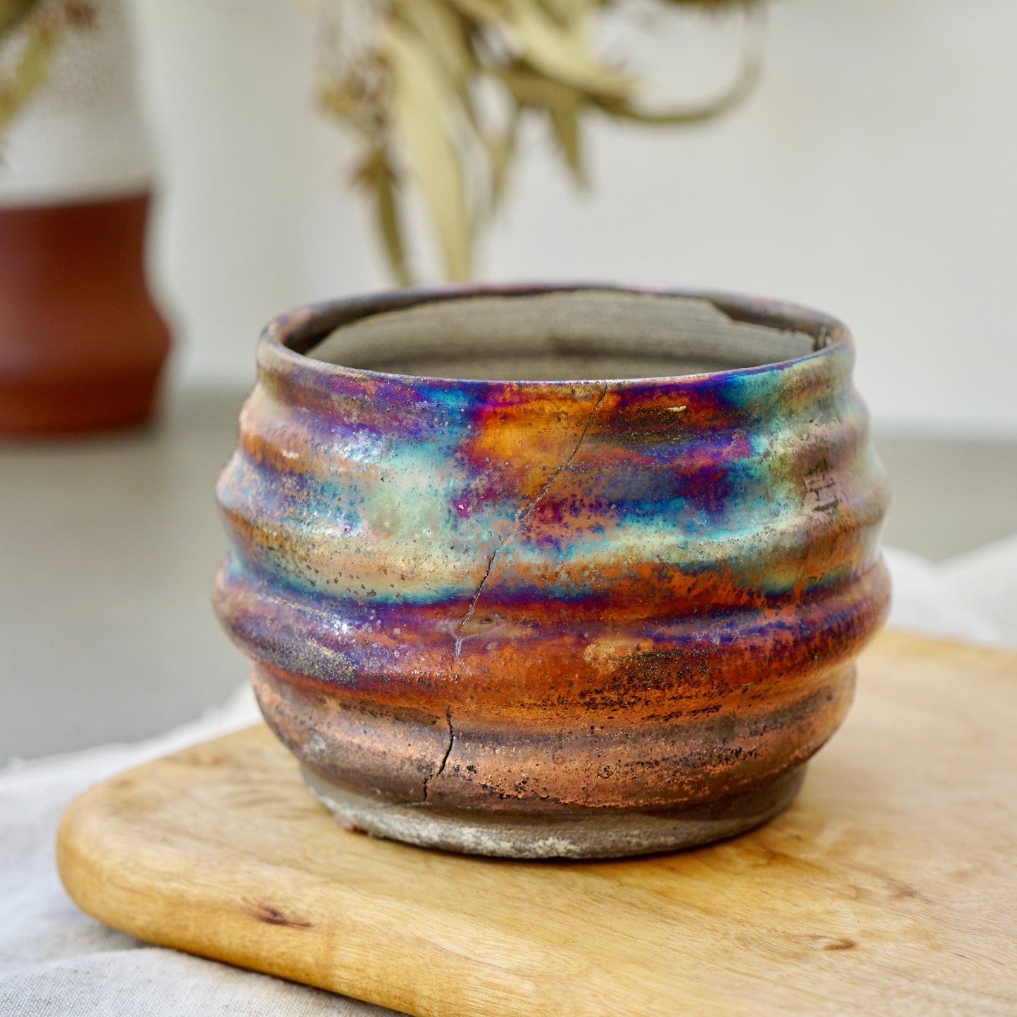 Rainbow Copper ~ L Planter