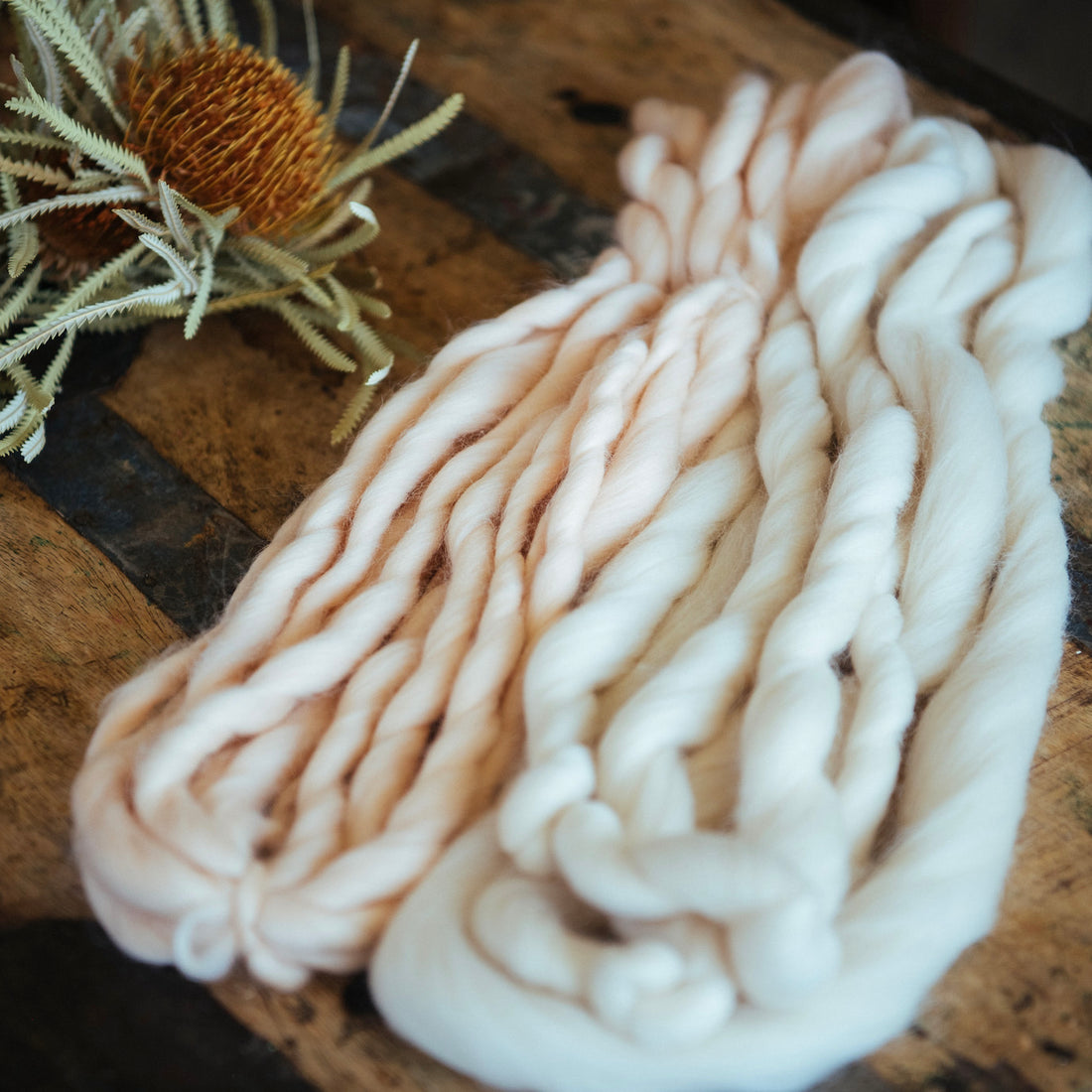 Thick and Low Twist Yarn